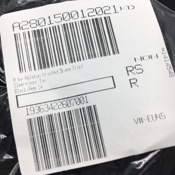 14 H by Halston Drape Front Sleeveless Top Shirt - Picture 13 of 15